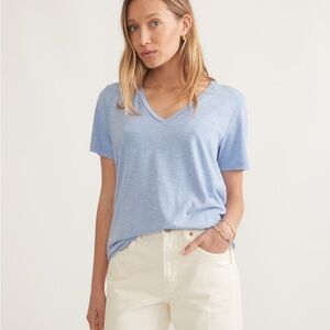 Marine Layer Sky Blue V-Neck Tee NWOT